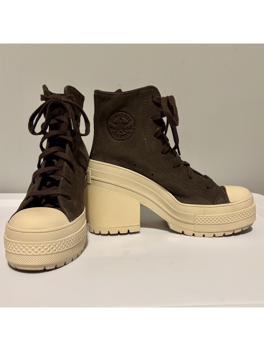 CONVERSE Chuck 70 De Luxe Heel Coffee Break Brown A11542C Boots- Women 6 / Men 4